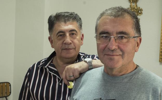 Manuel Marín y Mario Picazo, esta semana durante su encierro.