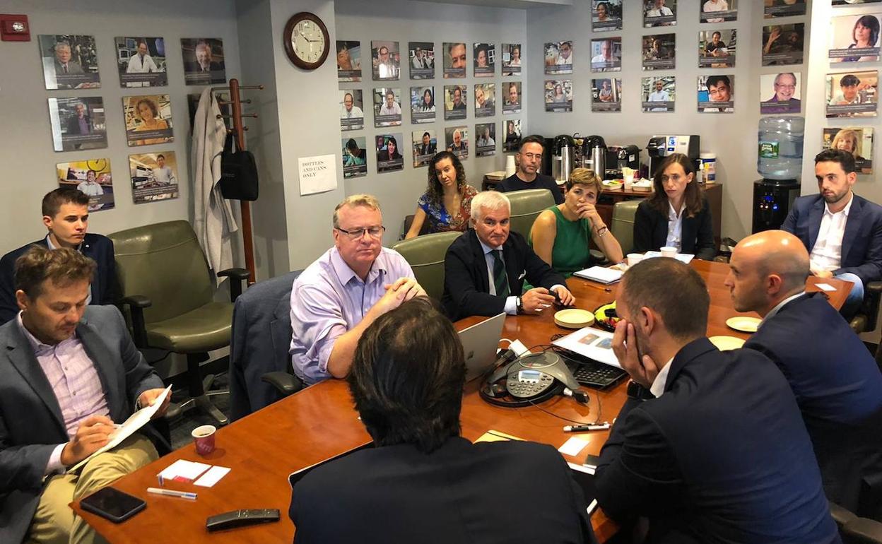 Empresarios granadinos, en una de las reuniones mantenida en Nueva York.