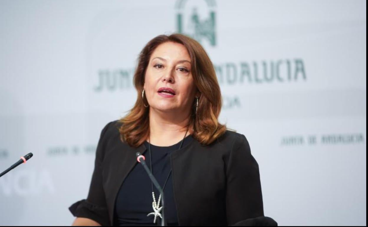 Carmen Crespo, durante la rueda de prensa