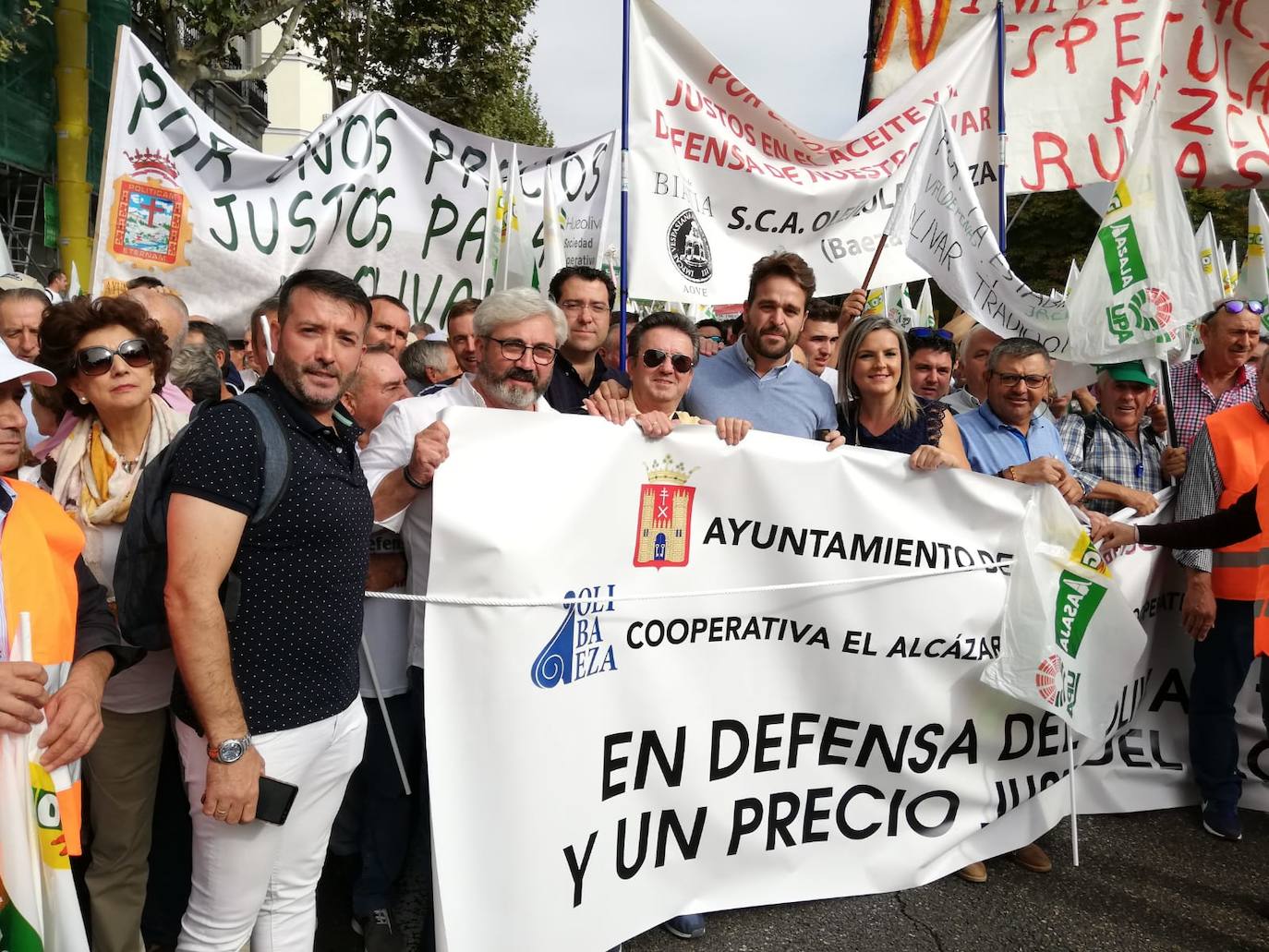 Así se está viviendo la manifestación por los precios del aceite