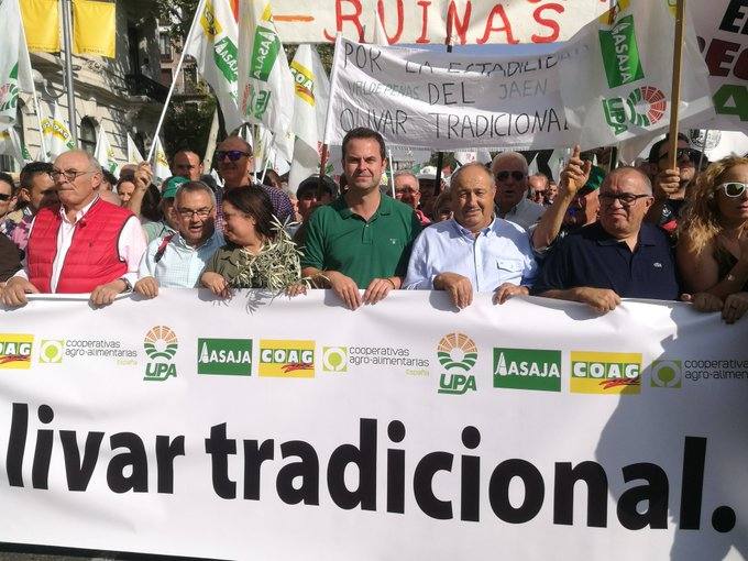 Así se está viviendo la manifestación por los precios del aceite