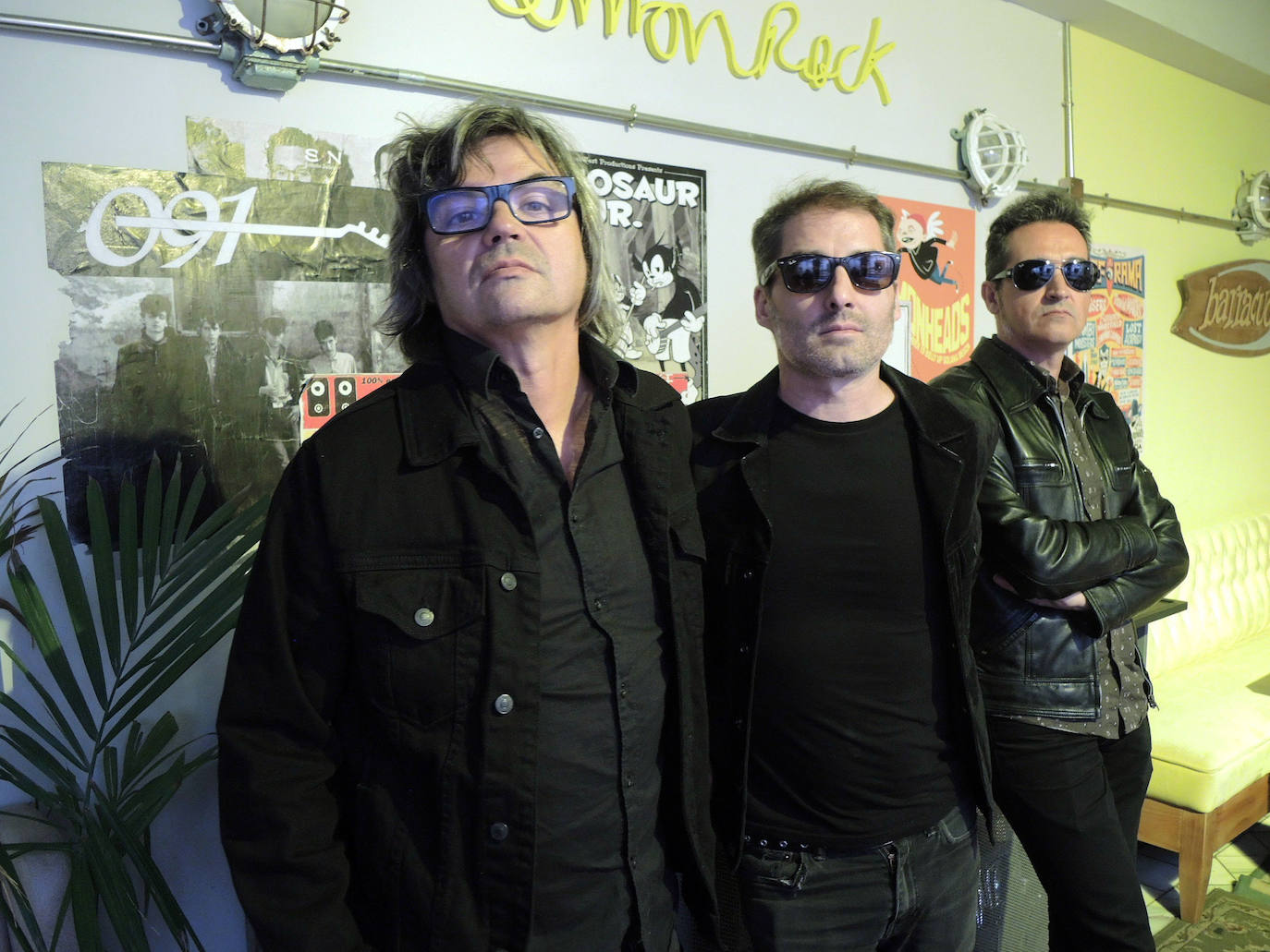 Tacho González, Víctor Lapido y Jacinto Ríos, de 091.