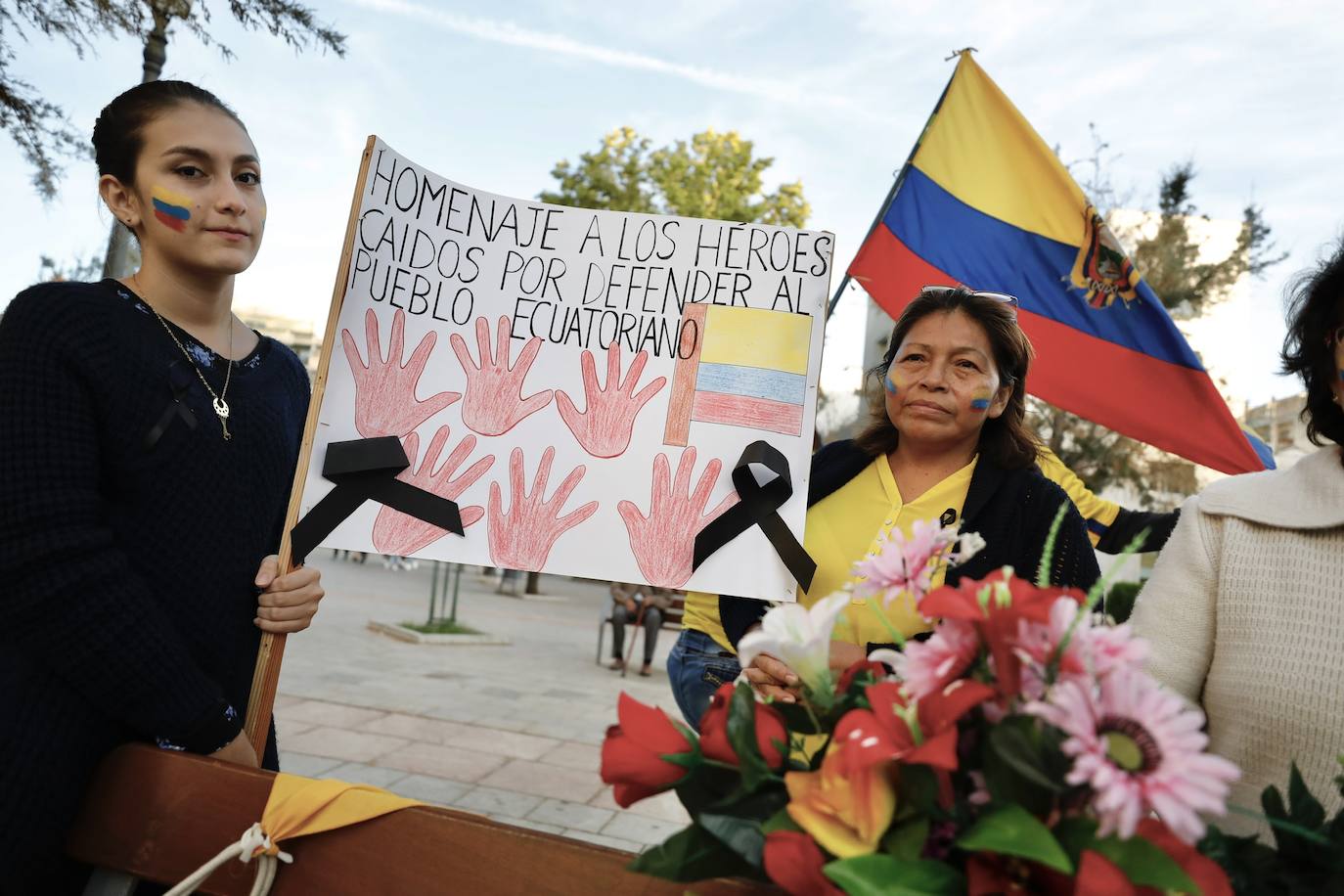 Fotos: Ecuatorianos de Granada piden justicia en su país