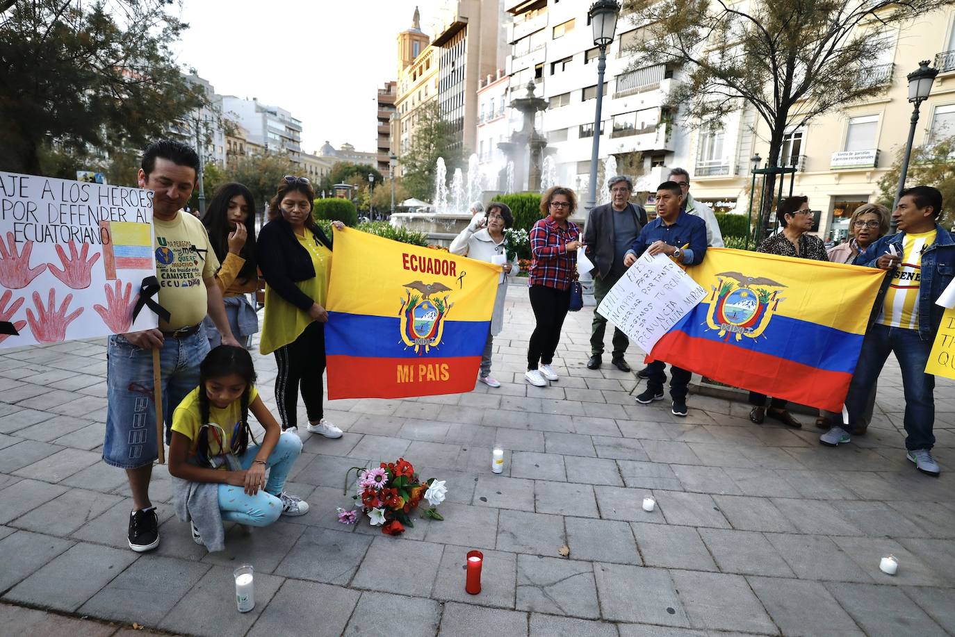 Fotos: Ecuatorianos de Granada piden justicia en su país