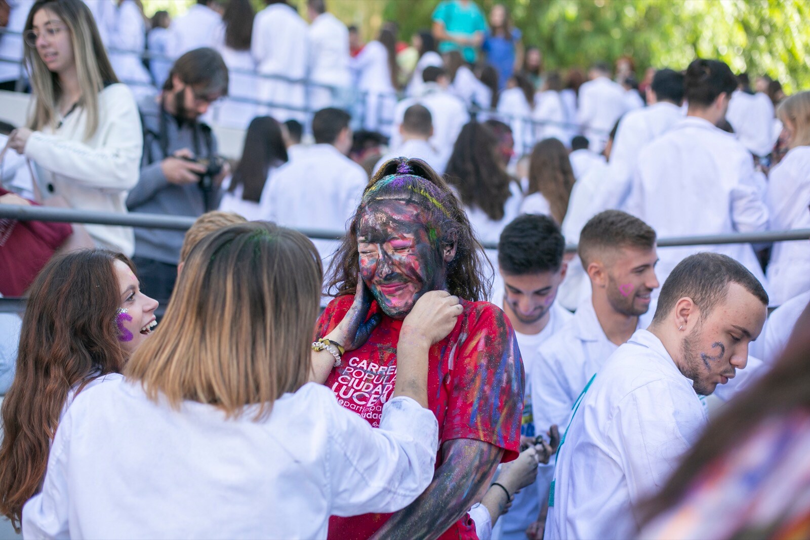 Los estudiantes de Medicina celebran de esta manera uno de sus días grandes