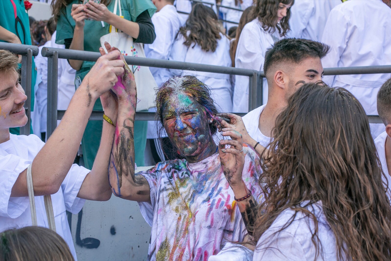 Los estudiantes de Medicina celebran de esta manera uno de sus días grandes