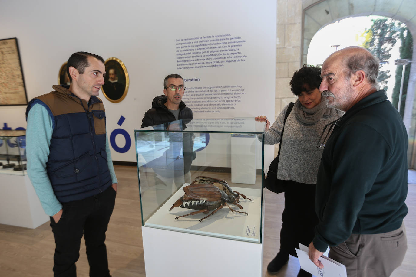 La exposición muestra una pequeña parte de las piezas restauradas desde 2015