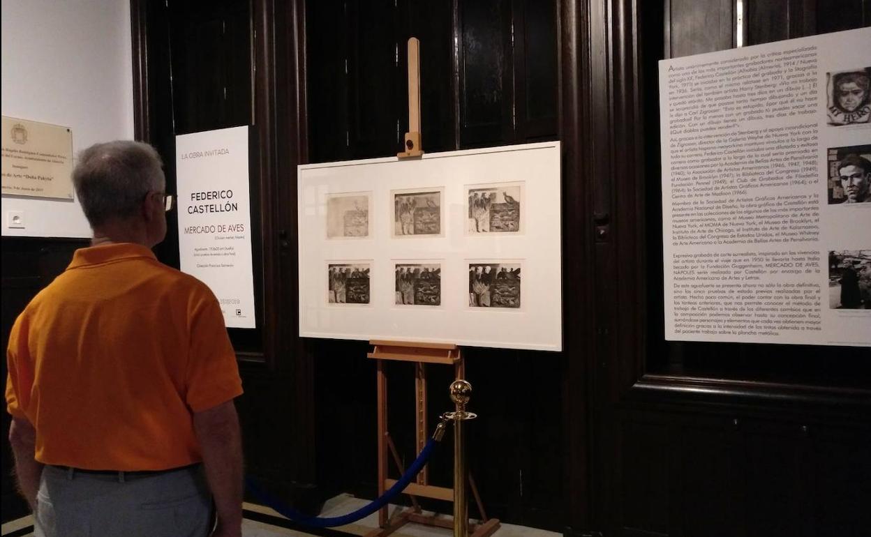 Federico Castellón, invitado con 'Mercado de aves. Nápoles' en el Museo Doña Pakyta