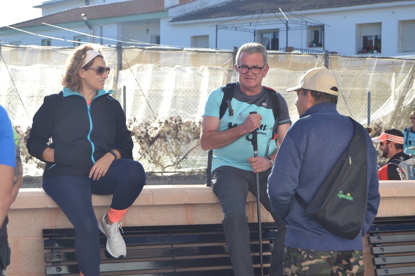 Cerca de 150 deportistas, entre participantes del trail, minitrail y senderistas, celebran en esta prueba que tuvo lugar en una agradable mañana de domingo 