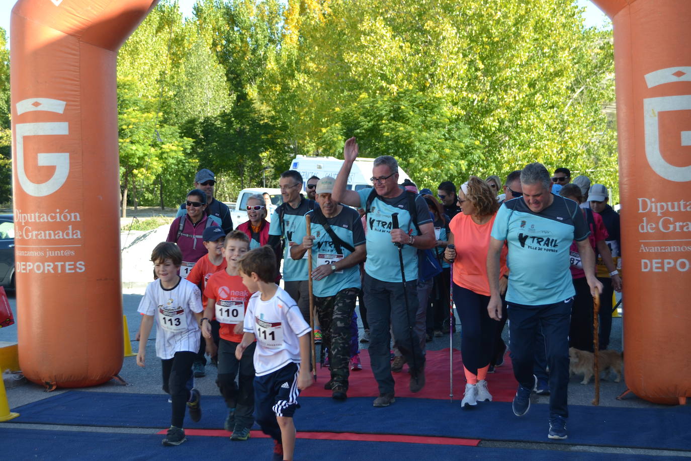 Cerca de 150 deportistas, entre participantes del trail, minitrail y senderistas, celebran en esta prueba que tuvo lugar en una agradable mañana de domingo 