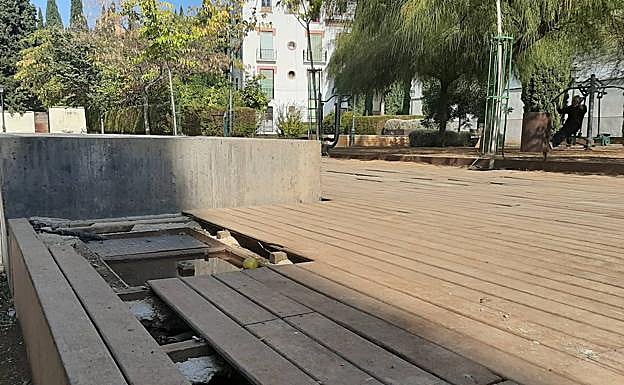 Estado actua del parque público del Realejo