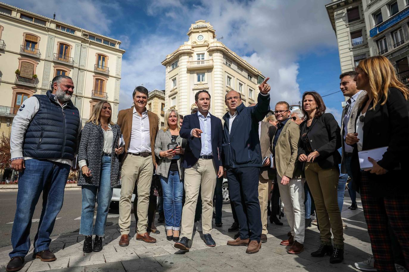 Teodoro García Egea ha visitado la capital acompañdo de los líderes del partido a nivel provincial 