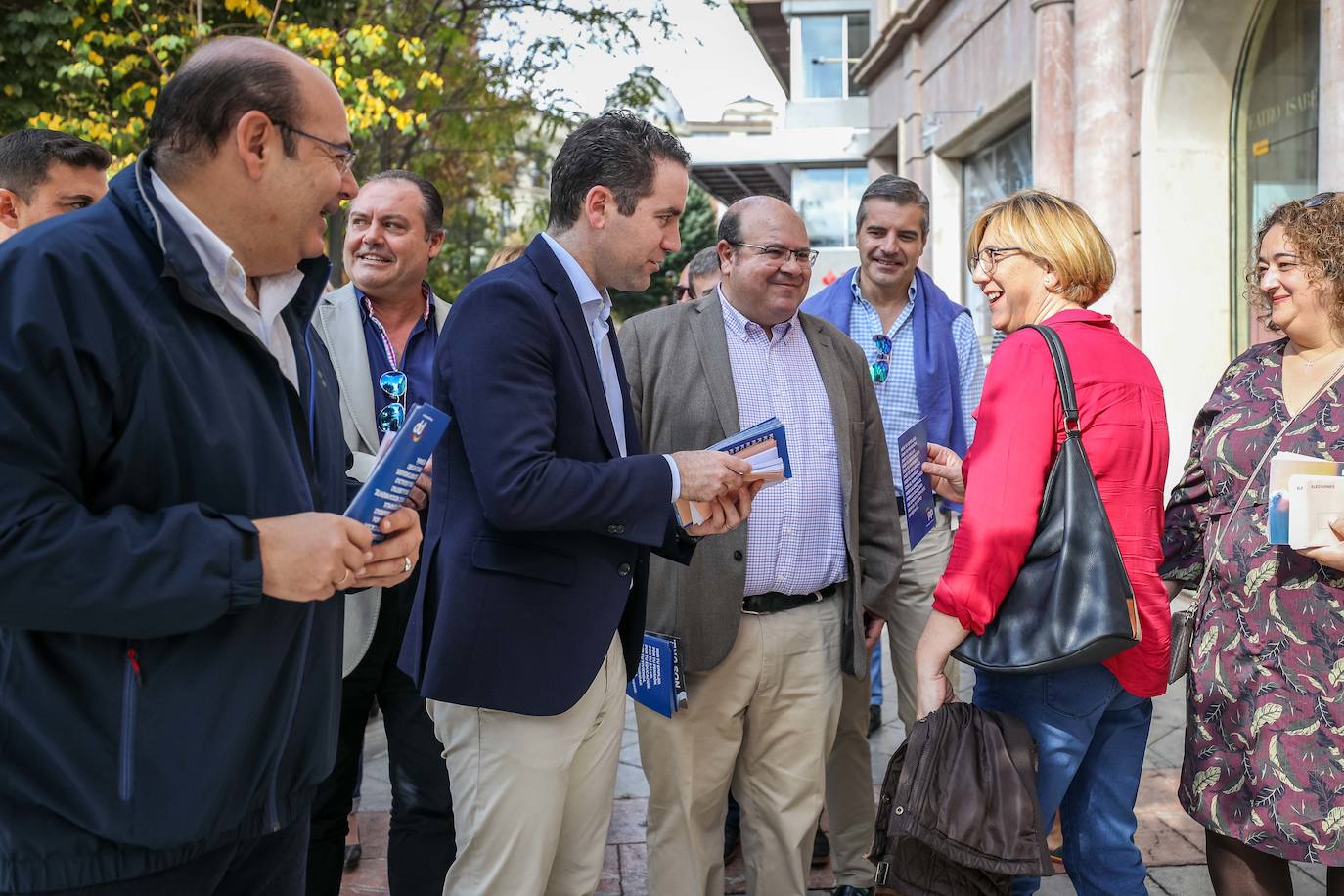 Teodoro García Egea ha visitado la capital acompañdo de los líderes del partido a nivel provincial 
