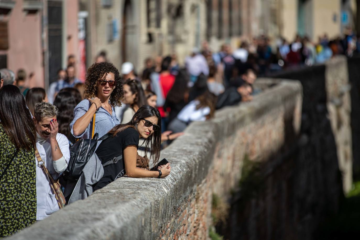 La Alcaicería, a rebosar de gente a lo largo de la jornada de hoy.