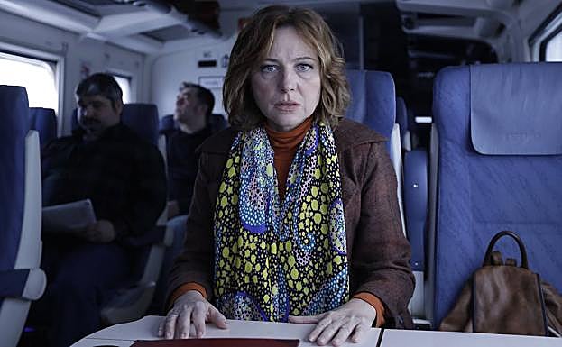 Pilar Castro, a bordo de 'Ventajas de viajar en tren'.