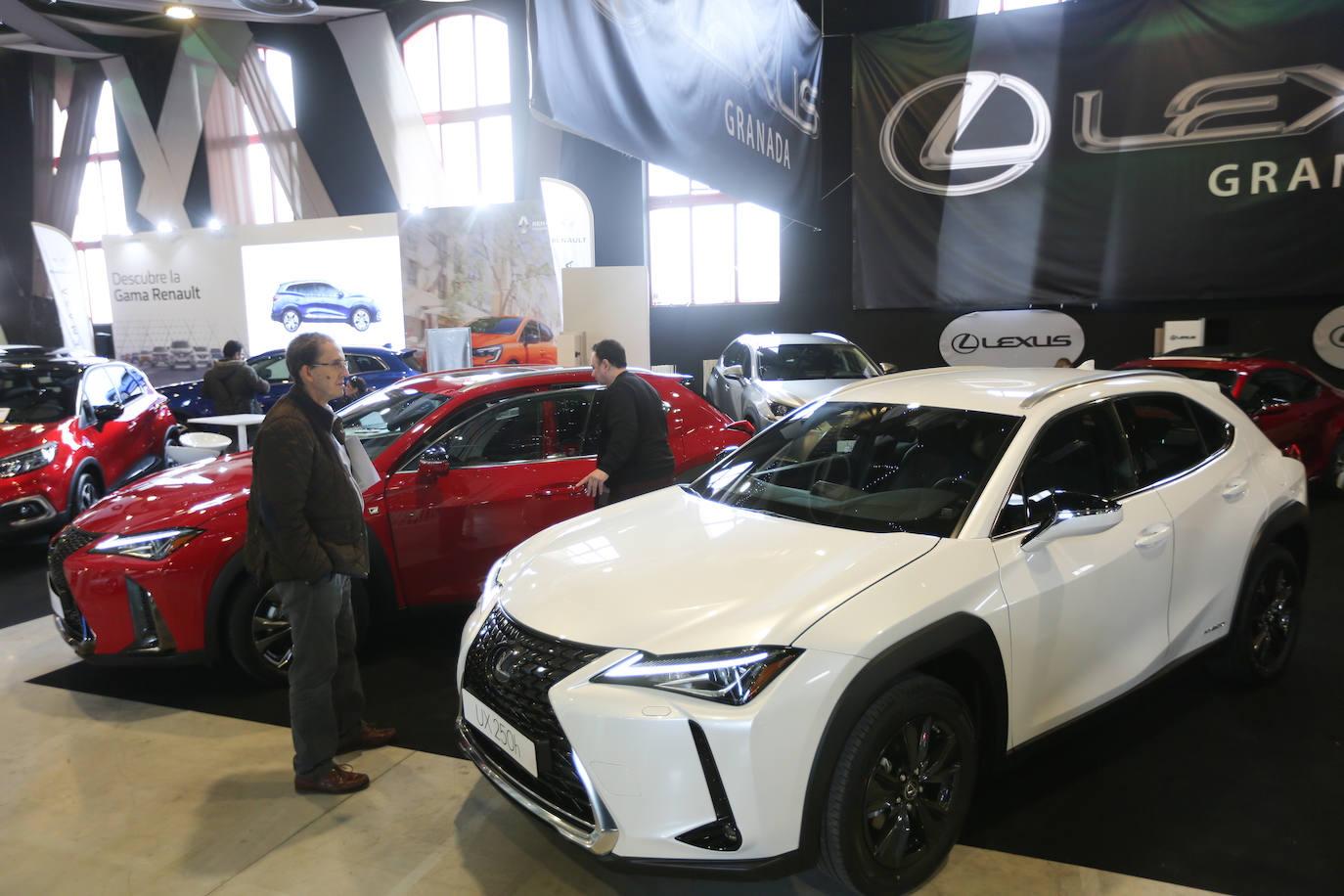 Cientos de coches lucen entre las banderas que ondean anunciando las firmas y los concesionarios oficiales que, saben, es una oportunidad única para adquirir vehículos con grandes descuentos