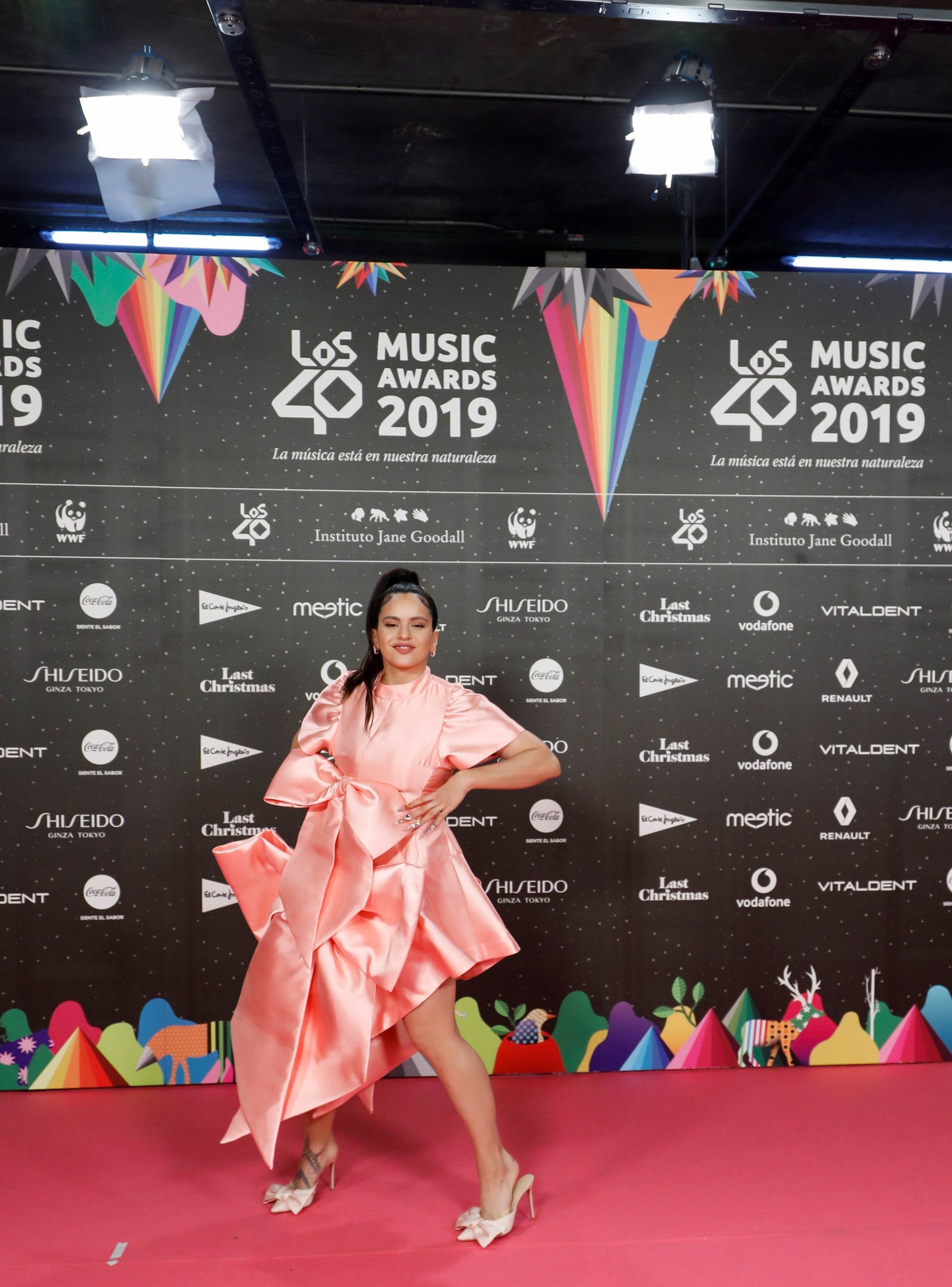 Rosalía, a su llegada. 