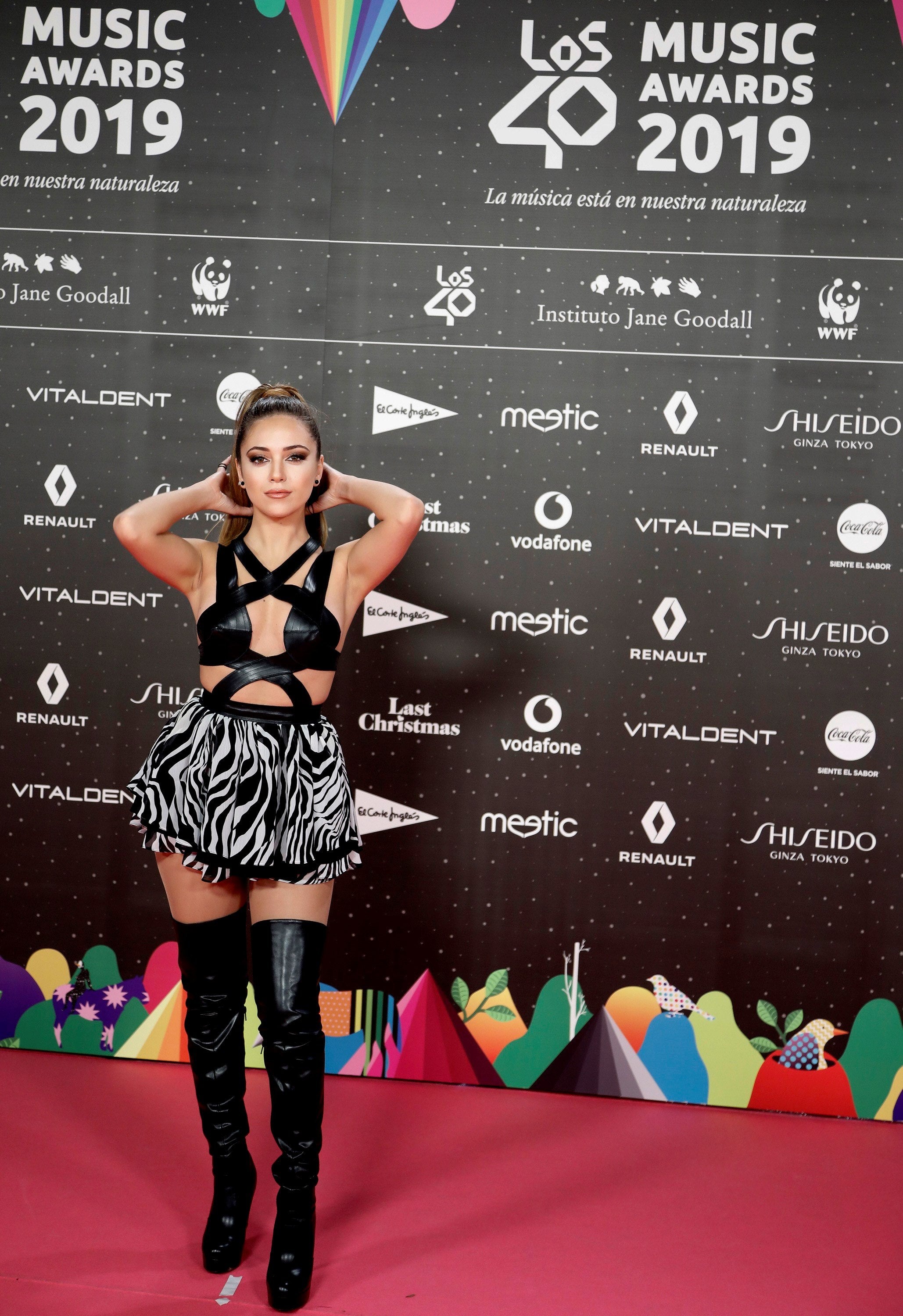 Rosalía, a su llegada. 