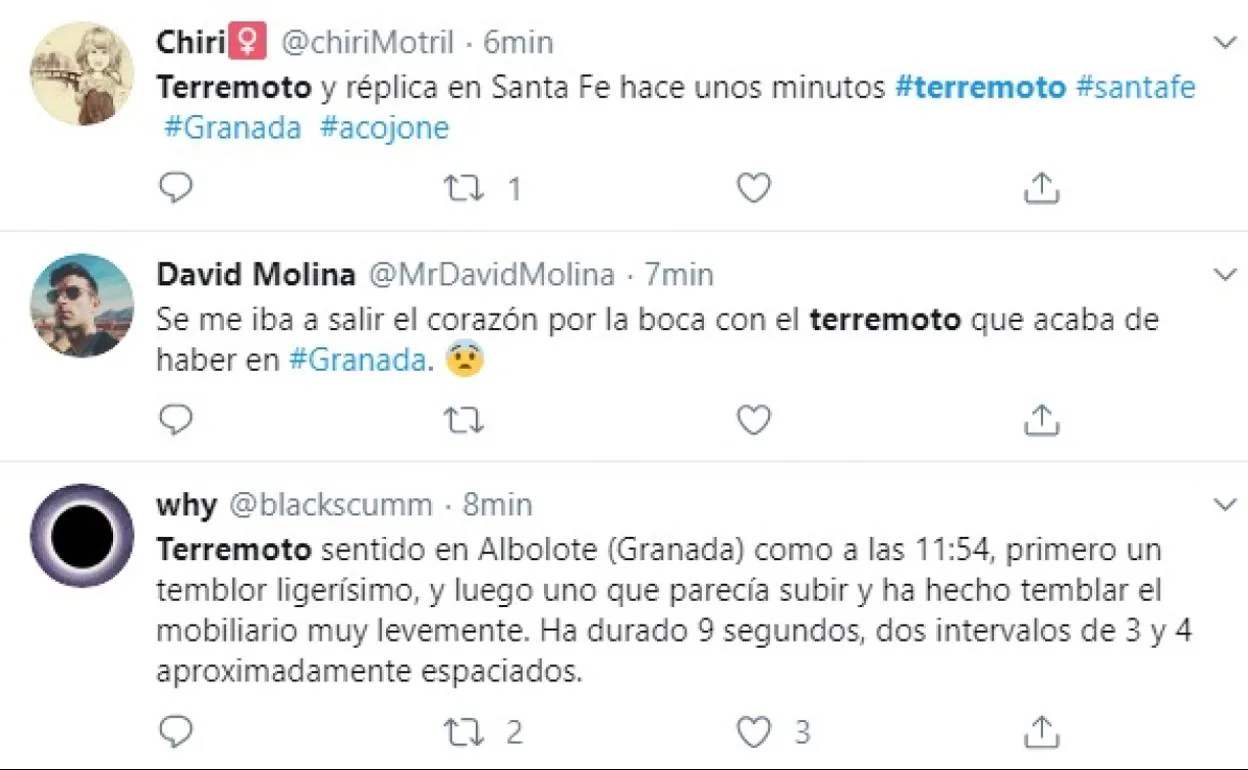 Terremoto en Granada | Así han sentido los granadinos al terremoto de este martes