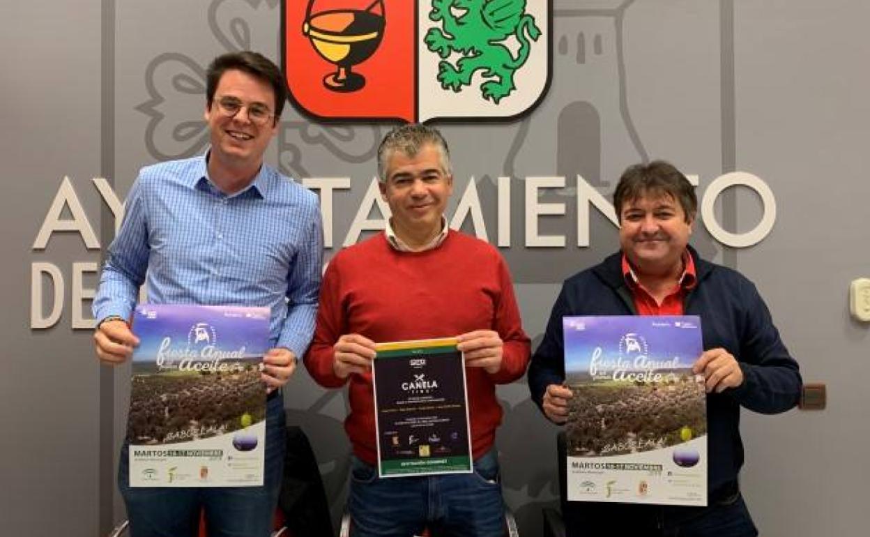 Presentación este miércoles en Martos de la fiesta del primer aceite que tendrá lugar este fin de semana.