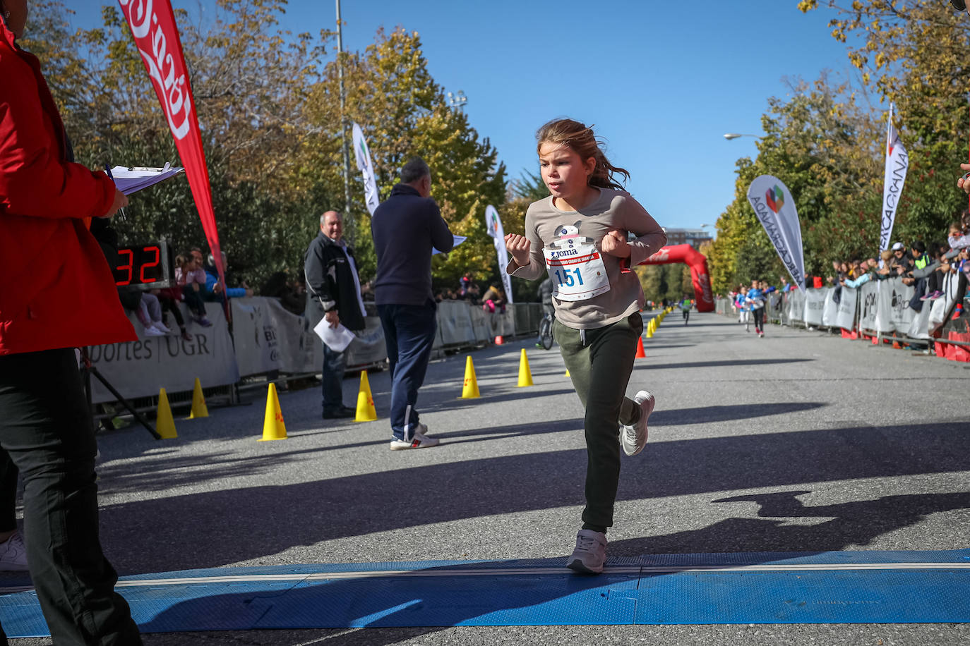 240 niños y niñas participan en la primera jornada de la sexta edición de la Carrera Universidad Ciudad de Granada