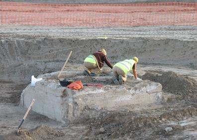 Imagen secundaria 1 - Proceso de excavación de los restos de Cújar, arrasados en 1125