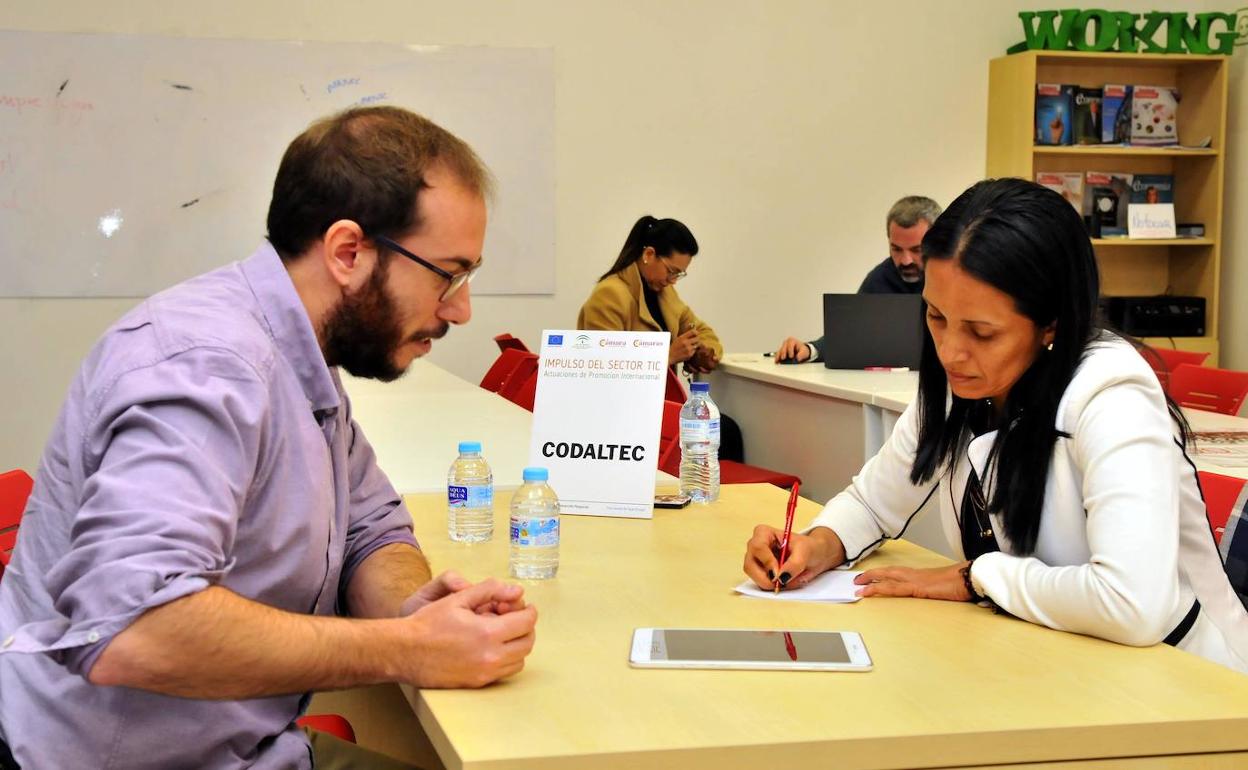 Uno de los encuentros B2B de la misión comercial inversa. 