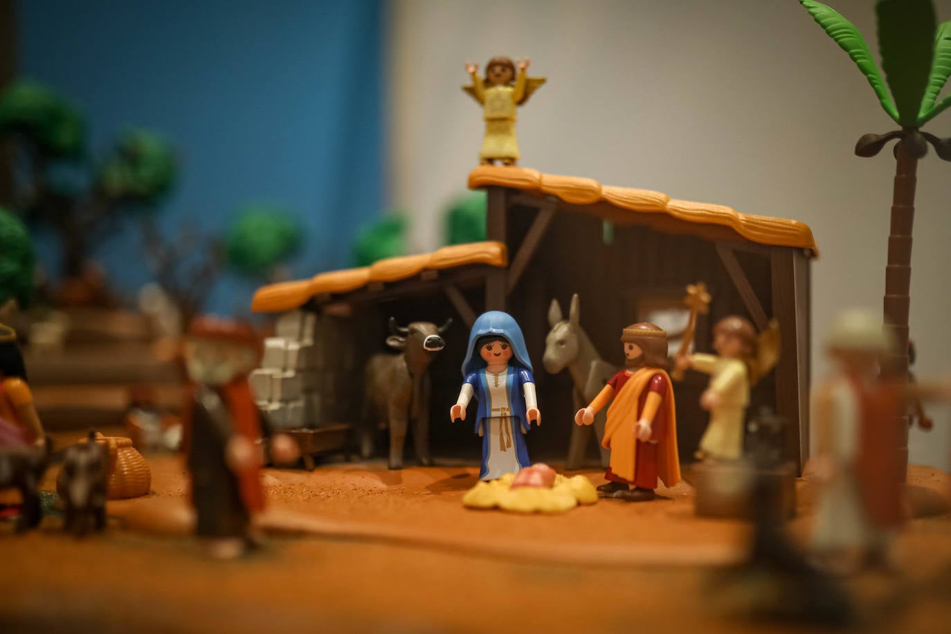 La Cofradía de los Estudiantes ha elaborado uno de los belenes más singulares que se hayan visto en la ciudad con un tamaño de 20 metros de ancho y más de 1.000 figuras