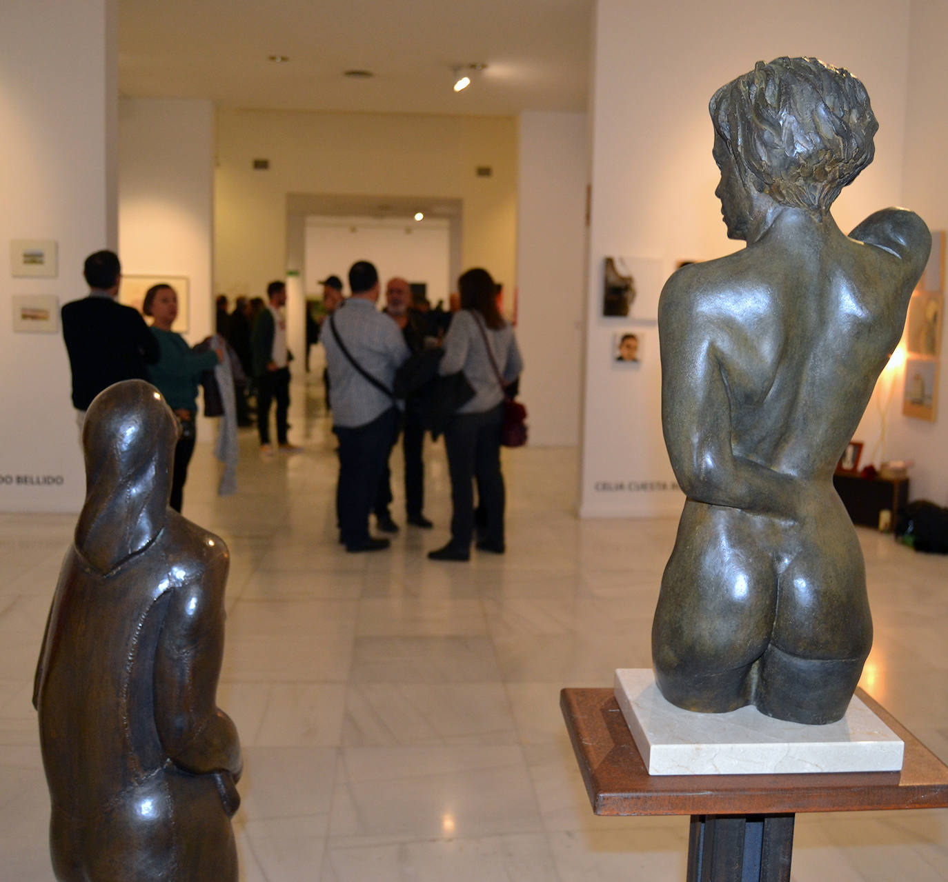 Una de las esculturas expuestas en la feria.