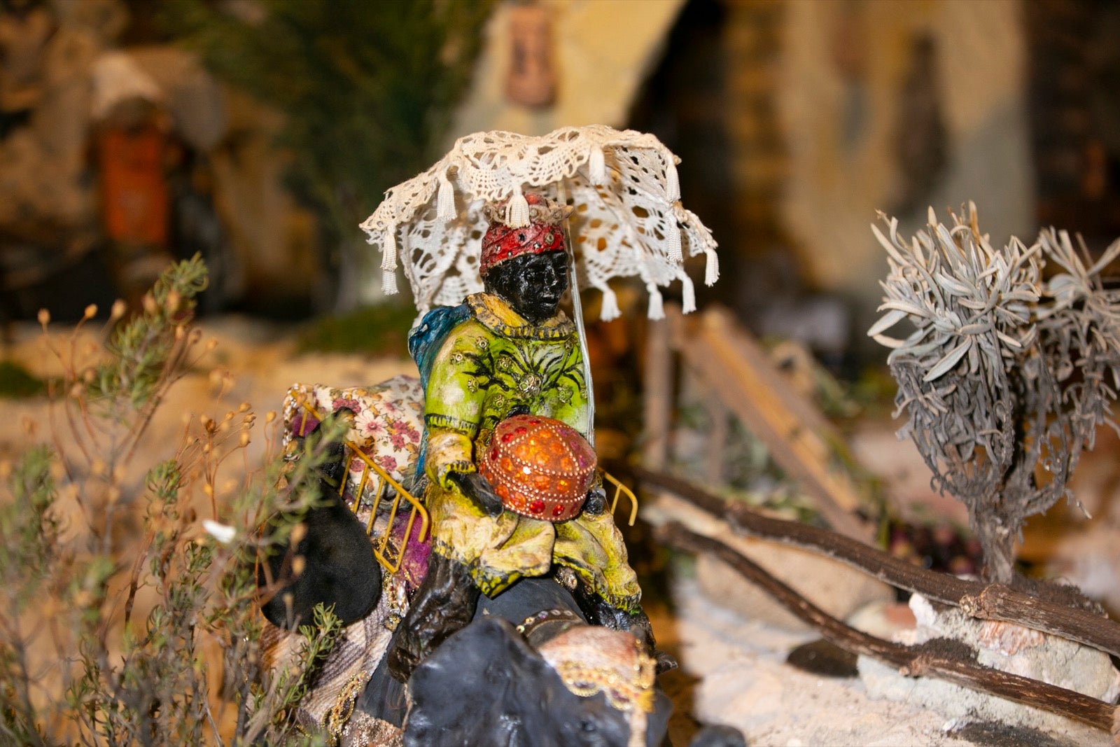 El nivel de los detalles del belén de Bolívar es extremo