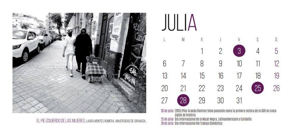 La Unidad de Igualdad de la UGR edita su tradicional calendario con las fotografías ganadoras del certamen «Yes women can, we could»