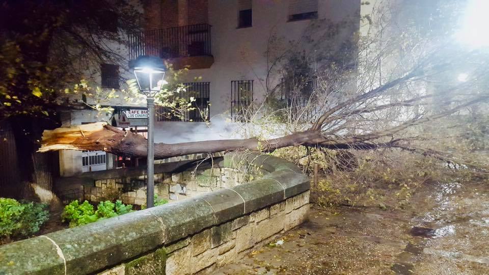 La lluvia y el viento han causado más de 80 incidencias en la provincia durante la noche, aún con alerta naranja, más de 200 desde que llegó Elsa