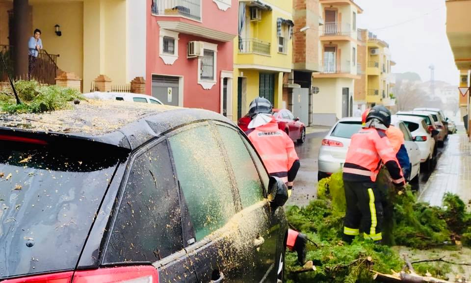 La lluvia y el viento han causado más de 80 incidencias en la provincia durante la noche, aún con alerta naranja, más de 200 desde que llegó Elsa