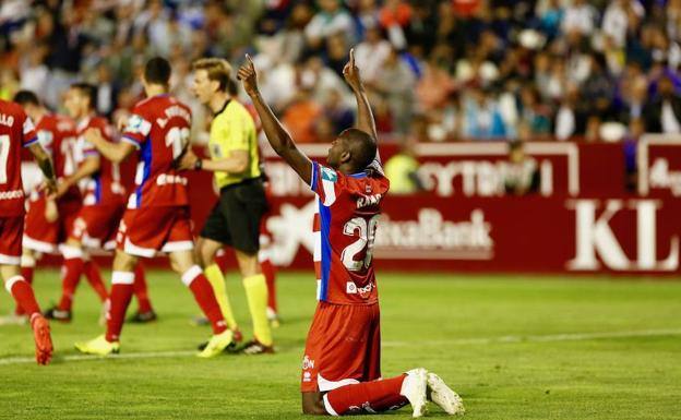 Adrián Ramos marcó en Albacete su gol más importante con la camiseta del Granada. 