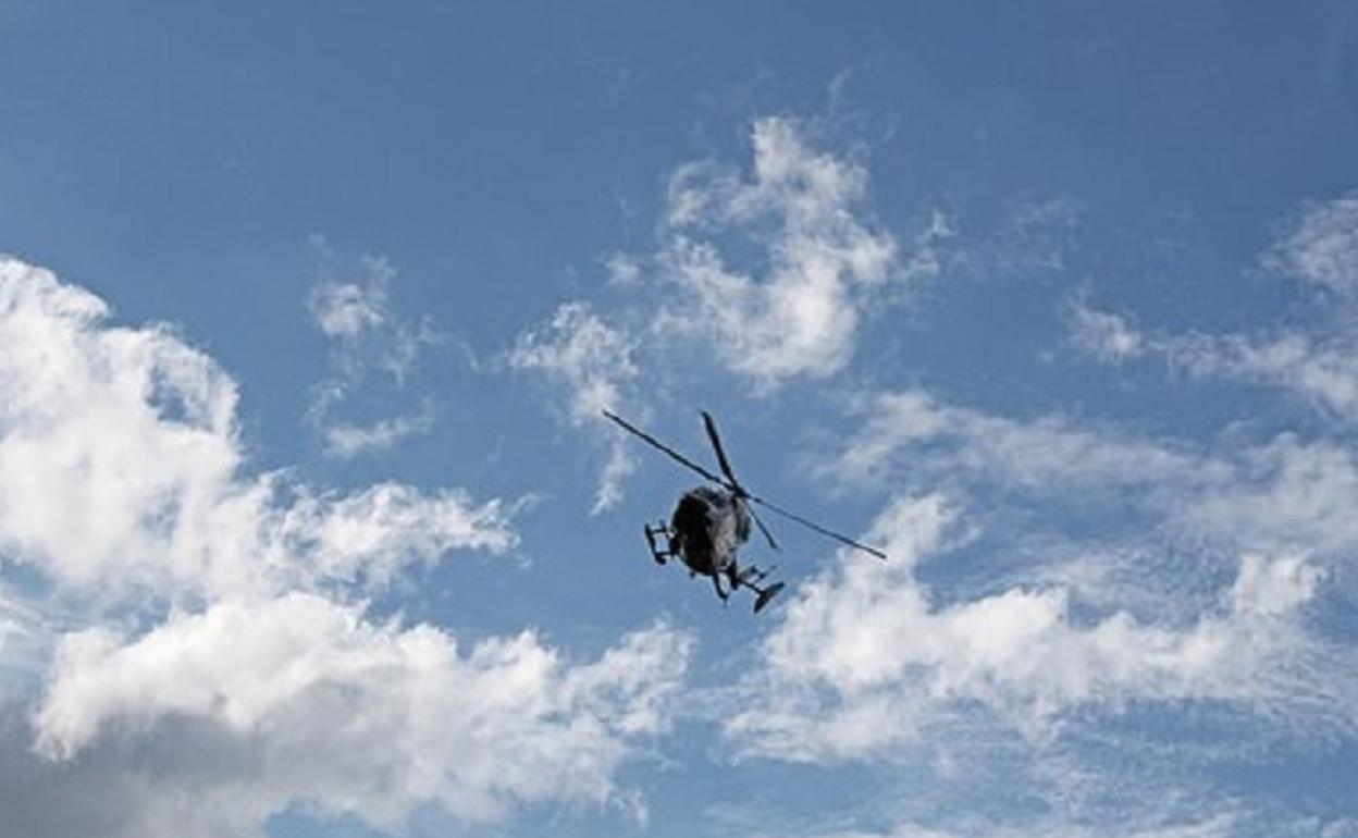 Helicóptero de rescate. 