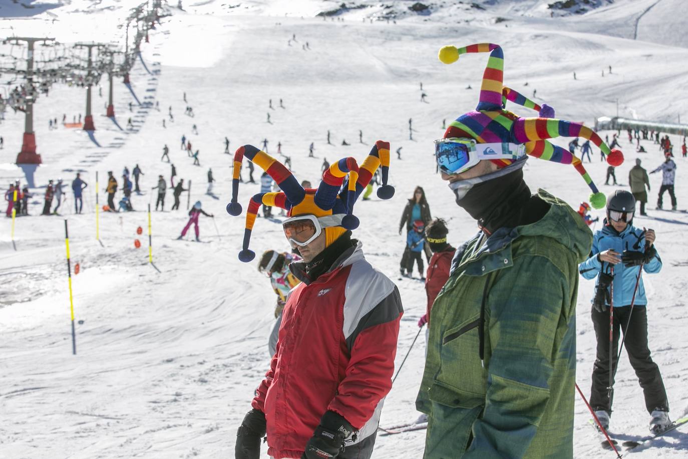 Unas 7.500 personas celebran el Año Nuevo en Sierra Nevada