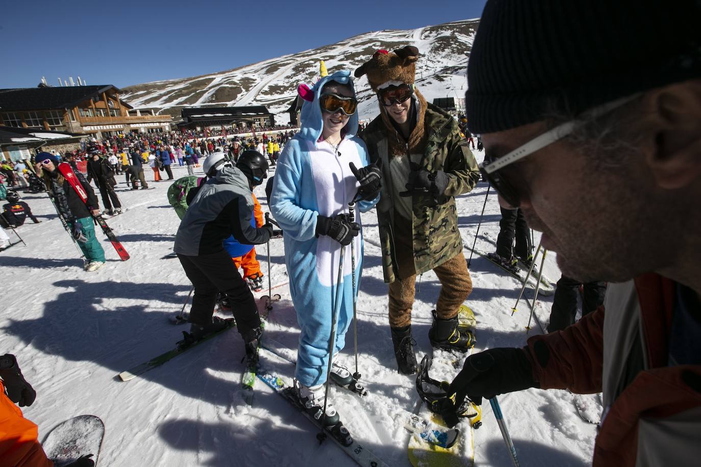 Unas 7.500 personas celebran el Año Nuevo en Sierra Nevada