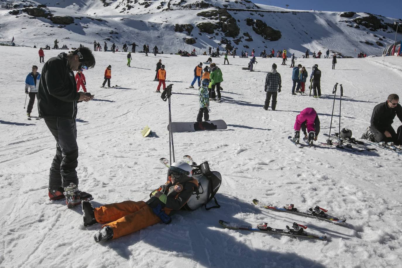 Unas 7.500 personas celebran el Año Nuevo en Sierra Nevada