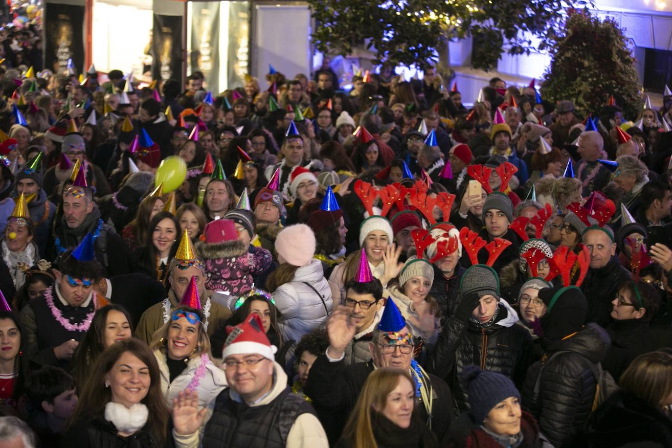 Miles de personas dsifrutaron de la Nochevieja en la capital