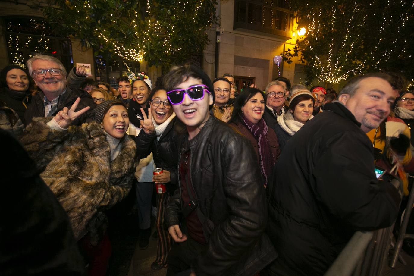 Miles de personas dsifrutaron de la Nochevieja en la capital