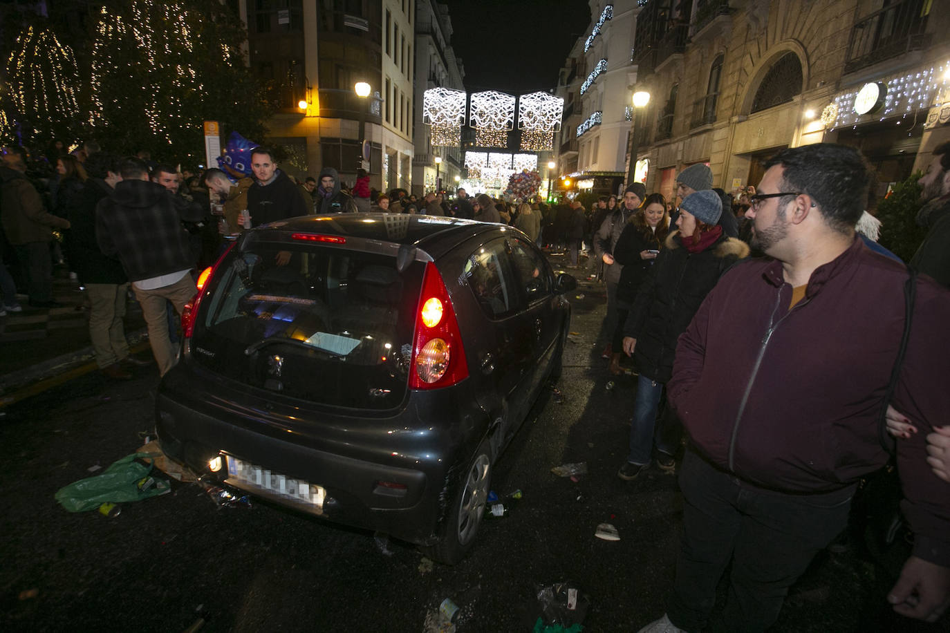 Miles de personas dsifrutaron de la Nochevieja en la capital