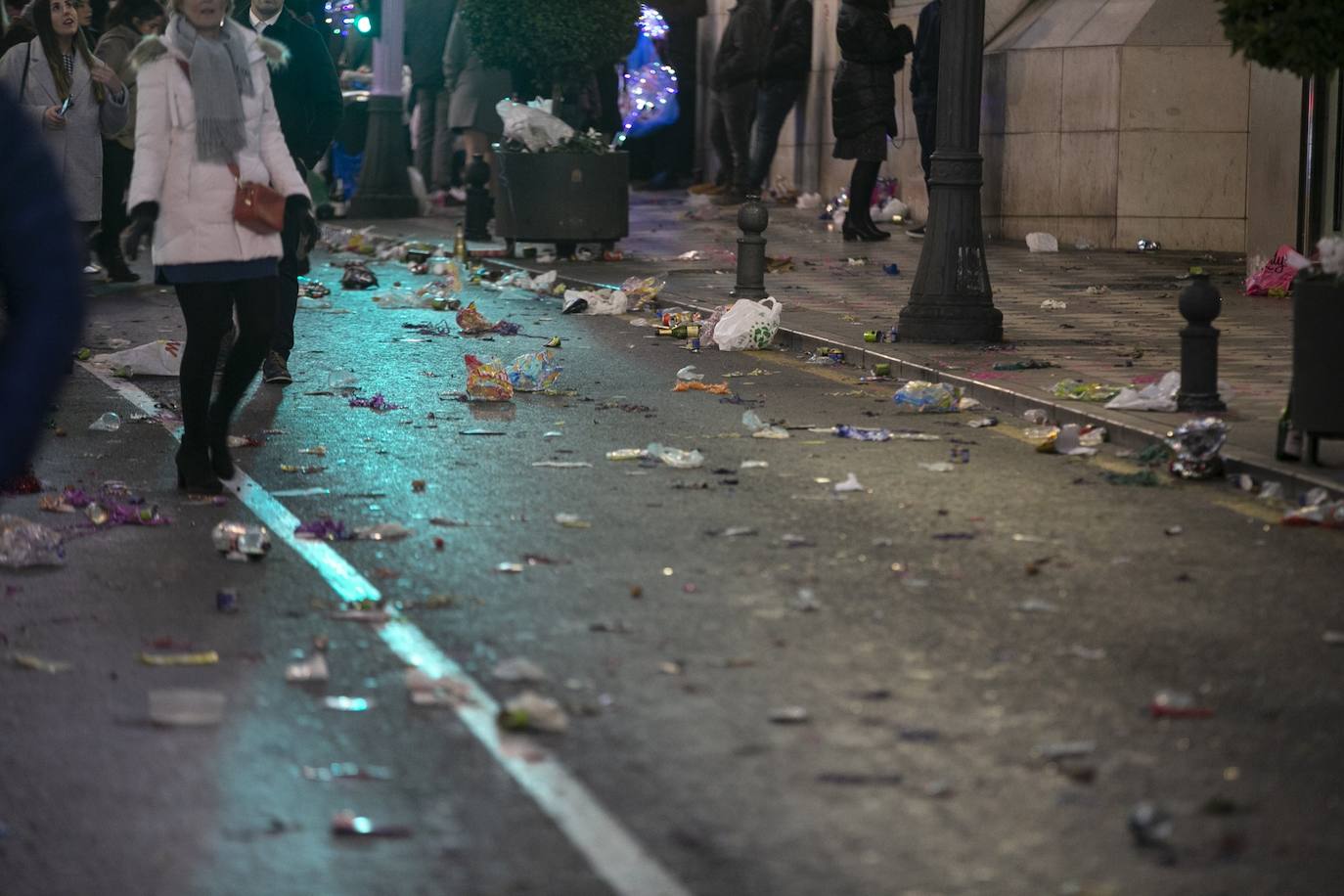 Miles de personas dsifrutaron de la Nochevieja en la capital