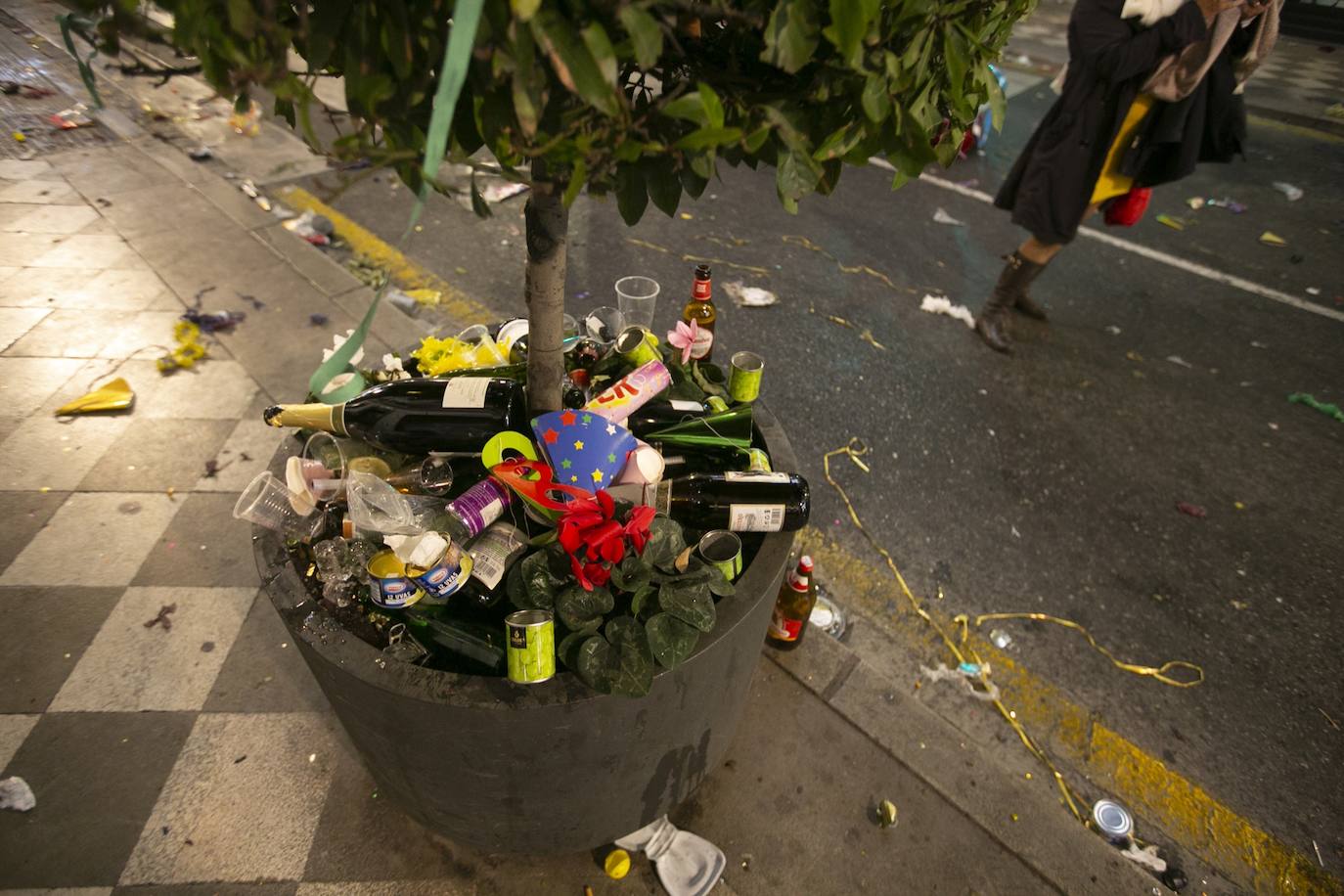 Miles de personas dsifrutaron de la Nochevieja en la capital