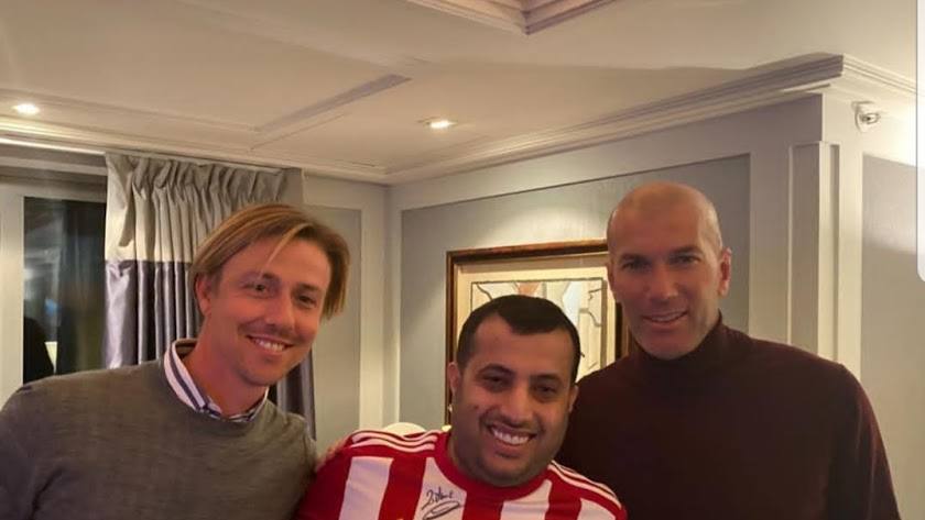 José María Gutiérrez, Turki Al-Sheikh y Zinedine Zidane. 