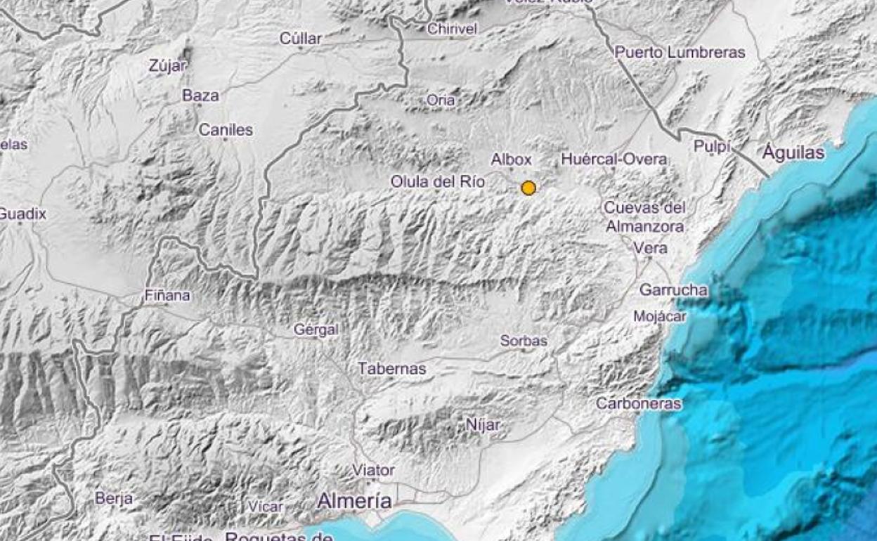 Terremoto en Almería | Registrado un seísmo de magnitud 2,6 con epicentro en Arboleas