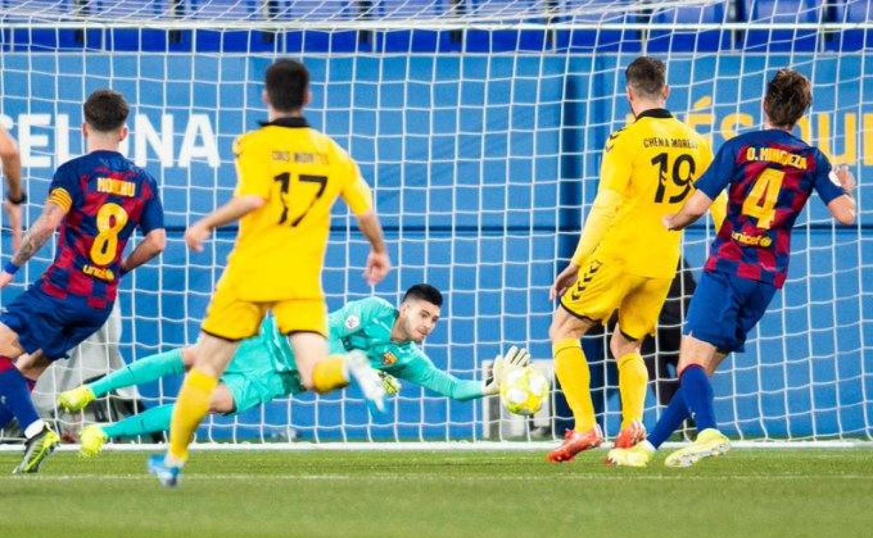 Imagen del partido en el estadio Johan Cruyff. 