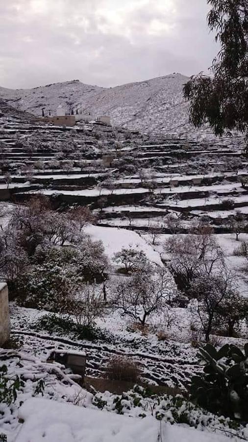 Almería se tiñe de blanco.