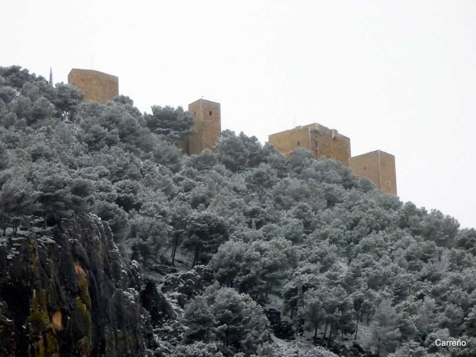 Jaén capital y su provincia se visten de blanco este lunes por el temporal.
