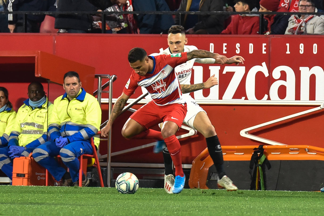 Los rojiblancos han visitado el Sánchez Pizjuán en uno de los primeros duelos de la segunda vuelta 