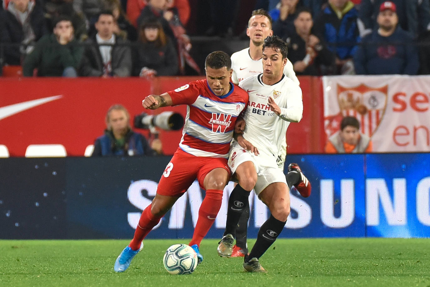 Los rojiblancos han visitado el Sánchez Pizjuán en uno de los primeros duelos de la segunda vuelta 